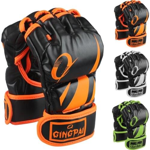 Hot sale pro style MMA gloves half finger grappling fighting Sparring Glove Training kick boxing gloves mix Martial arts gloves