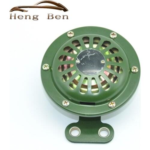 HB Loud Universal Electric Metal Horn Waterproof 12V Motorcycle Black horn car styling SUV Army green