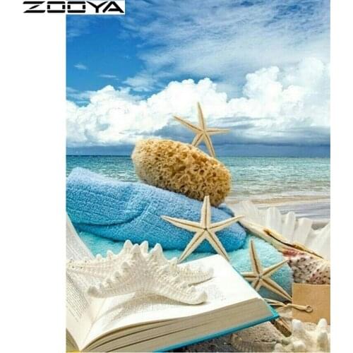 ZOOYA picture rhinestones diamond mosaic diamond embroidery landscape diamond embroidery sea cross stitch kits cross-stitchA0060