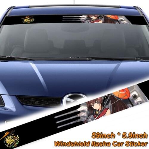 Anime Kantai Collection Itasha Car Stickers Front Rear Windshield Sticker Drift Rally Car Decoration Modified Decals Accessories