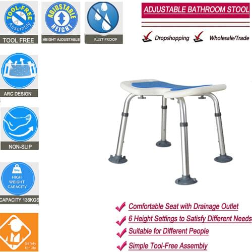 Toilet stool bathroom stool squat toilet squatting toilet stool bathroom toilet stool shower chairs7-speed adjustment