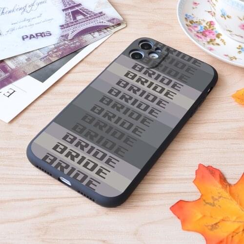 Bride Jdm Material Print Soft Silicone Matt Case For Apple iPhone Case