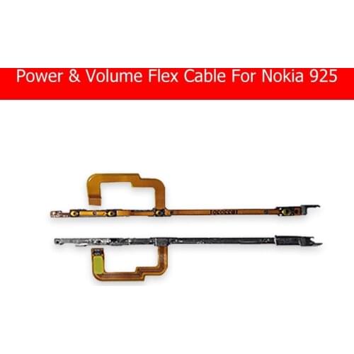 Genuine Power & Volume Flex Cable For Nokia 925 Power Side Button Switch For Microsoft Lumia 925 Audio Control Sensor Flex Cable