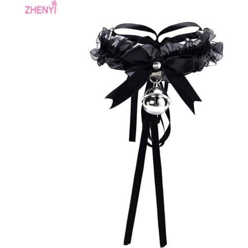 Bondage Restraints Neck Collar Sex Toys For Couples Black Lace Collar With Fetish Slave Exotic Accessories For Women BDSM Toys