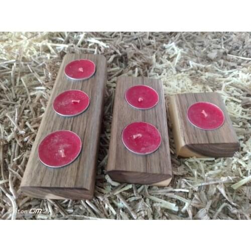 Candle holder, tealight holder, decorative candle holder, wood candle holder, natural candle holder, walnut candle holder