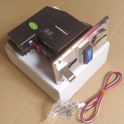 2017 Multi coin acceptor programable for 6 different values coin selector for vending machine Free shipping