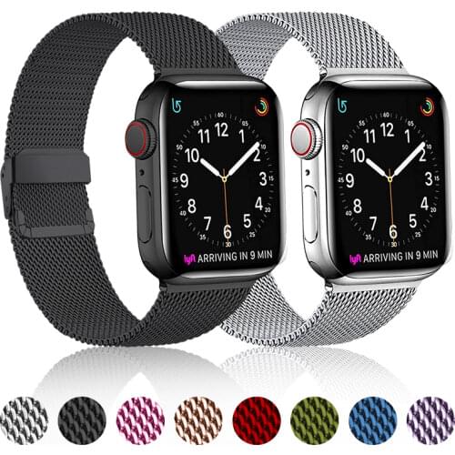 Compatible with Apple Watch bnad 38mm 40mm 42mm 44mm Metal Stainless Steel Bracelet Men/Women Strap Apply to iWatch 6/5/4/3/SE
