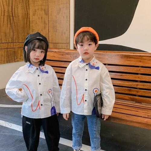 Graffiti Spring Summer Boys Blouses Shirts Kids Children Clothing Top Overcoat Costume Sport Beach Cotton School High Quality