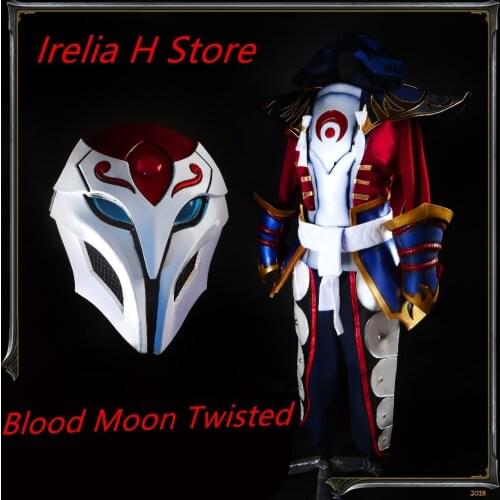 Twisted Fate LOL Cosplay Costume Blood Moon Twisted cosplay costume Full Set can custom made Halloween costumes gift for man