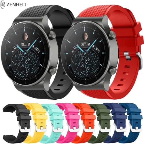 22mm Silicone Band Strap For Huawei Watch GT2 Pro Replacement Watchband For Huawei Honor Watch GS Pro/Honor Magic Watch 2 46mm