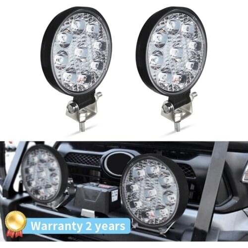 Mini LED Work Light 16LED 48W 27W Bar Square Spotlight 12V 24V Offroad LED Light Bar For 4X4 4WD Car SUV ATV Truck Offroad boat