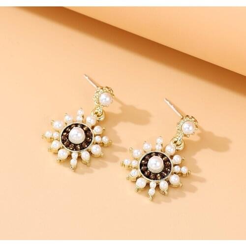 TONGKWOK Bohemia Exaggeration Dangle Earrings For Women Silk Thread Tassel Metal Long Chandelier Earrings #142843