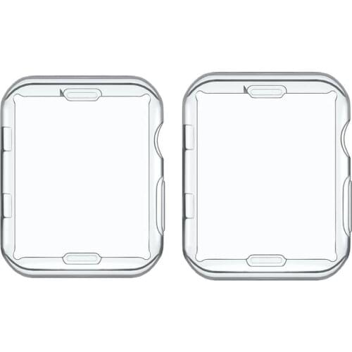 TPU Clear Slim Soft Case Cover 38/42MM Cover Screen Protector Film Accessories For Apple Watch 1 2 3