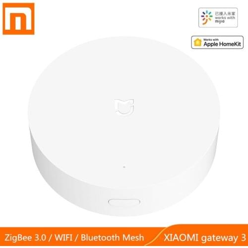 Xiaomi mijia Multimode Smart Home Gateway ZigBee WIFI Bluetooth Mesh Hub Work With APP Apple Homekit Intelligent Home Hub