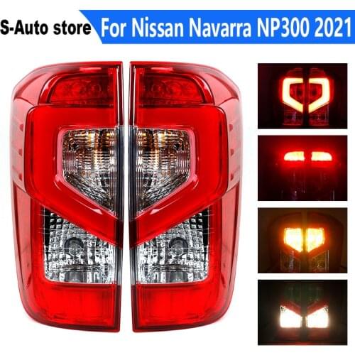 2 Pcs For Navara Np300 2015 2016 2017 2018 2019 2020 2021 Car Rear LED Tail light Brake light D23 Tail light After Servise Lamps