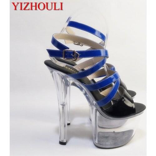 17 cm new hot sexy high-heeled sandals women high heel platform heels pole dancing shoes
