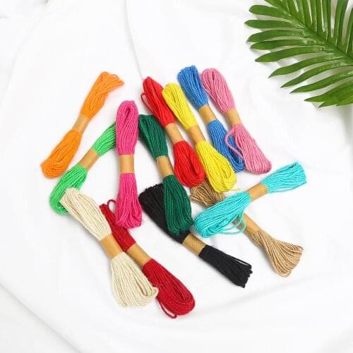 10M Natural Color Twine Burlap String Hemp Rope Party Wedding Gift Wrapping Cords Thread DIY Scrapbooking Florists Craft Decor