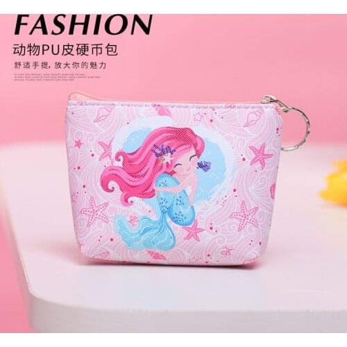 10PCS Kids Happy Birthday Party Favor Mermaid Coin Bag Baby Shower Gift Souvenir