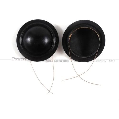 2 pcs 26mm Black silk diaphragm dome Tweeters voice coil 4ohm ASV bobbin