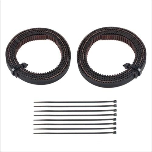 2GT-6mm Solid x-Axis +y-Axis Copper Buckle Rubber Split Belt Spare Parts for Artillery Sidewinder x1 Gates 3D Printer