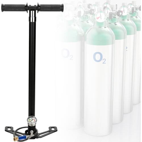 4 Stage High Pressure PCP Pump Four Stage Hand Operated Air Pump 30mpa 4500psi HPA Tank Hunting Car Bicycle Air Refilling