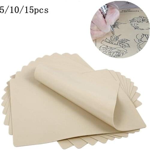 Tattoo Skin Practice 5 Sheets 20*30cm Double Blank Side Tattoo Skins Microblading Eyebrow Practice Skin for Tattooing Tattoo Kit