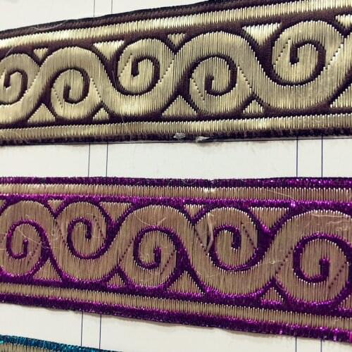 9Yards/Lot 3.5cm Vintage Belt Lace Trim Curtain/Cloth/Sofa/Pillow Edge Tapestry Braid Accessories Fringes Ribbon DIY Sewing