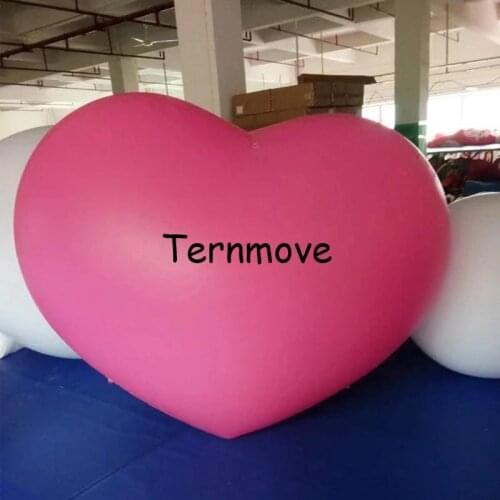 Free shipping 3m Giant PVC inflatable heart balloon for wedding giant inflatable heart / air heart for decoration toys