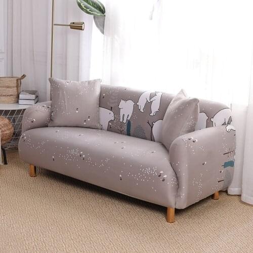 Slipcover Stretch Slip-resistant Sofa Covers for Living Room Chrismas Party Wedding Full Couch Cover Sofa Towel 1/2/3/4 Seater