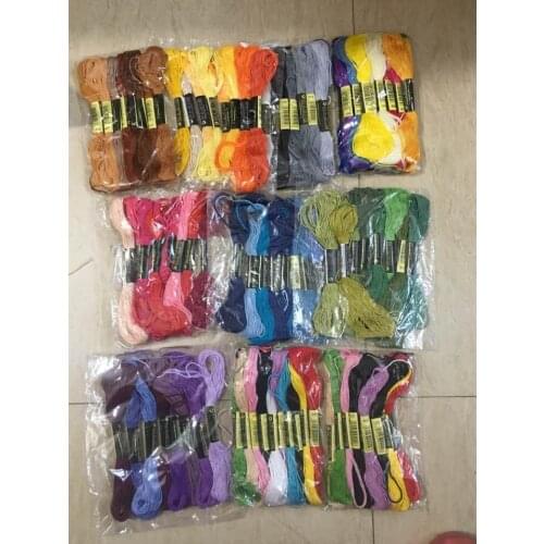 Hot selling The Two label 10pcs CXC threads Cross Stitch Cotton Embroidery Thread Floss Sewing Skeins Craft Dofferent Colors