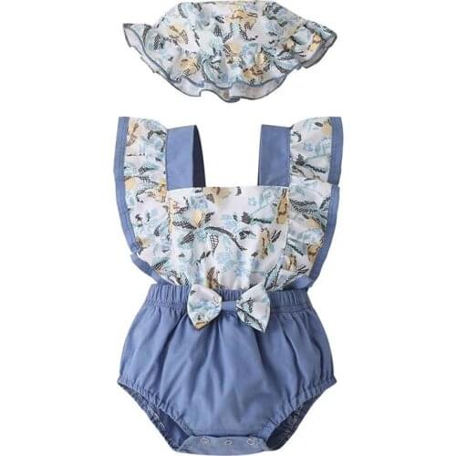 Summer Baby Girls Rompers Ruffles Princess Baby Clothing Bebe Roupas Newborn Infant Bodysuits Overalls детские комбинезоны