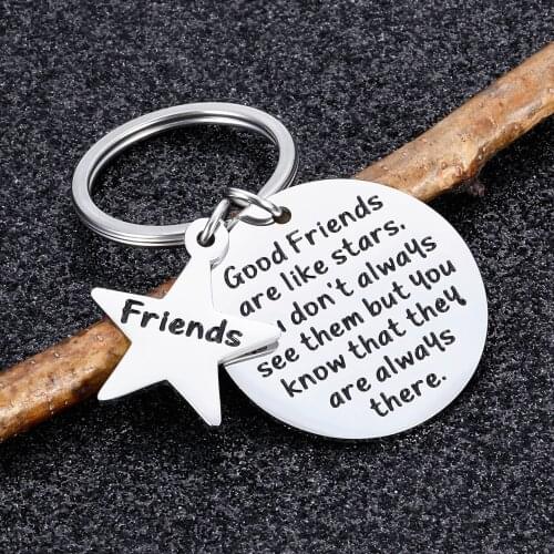 Best Friends Sister Gifts from Sister Friendship Keychain for Teenage Girls Women BFF Cousin Step Sister Key Ring Presents