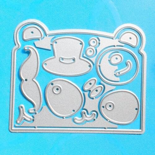 YINISE Metal Cutting Dies For Scrapbooking Stencils Clown DIY Album Cards Decoration Embossing Folder Die Cuts Template Mold