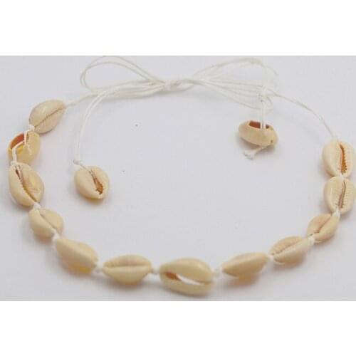 Fashion Women Shell Necklace Choker Necklace Natural Boho Jewellery Summer Beach Wear Clothes