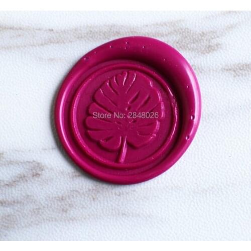 Monstera Leaf Wax Seal Stamp, wedding stamp ,party wax seal stamp, invitation seals,Christmas stamp