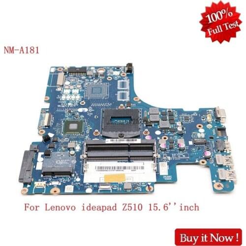 NOKOTION NM-A181 Notebook Mainboad For Lenovo ideapad Z510 15.6'' inch Laptop Motherboard AILZA HD4400 Tested