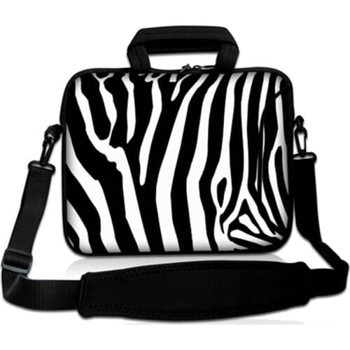 Zebra Stripes Laptop Bag Sleeve 11 12 13.3 15.6 17 Notebook Shoulder Bag For Macbook Air Pro 11 13 15 Computer Bag For Women Men