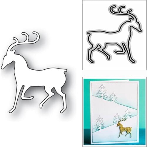 New Strolling Reindeer Animal 2020 Metal Cutting Dies for DIY Scrapbooking and Card Making Decorative Embossing Craft No Stamps