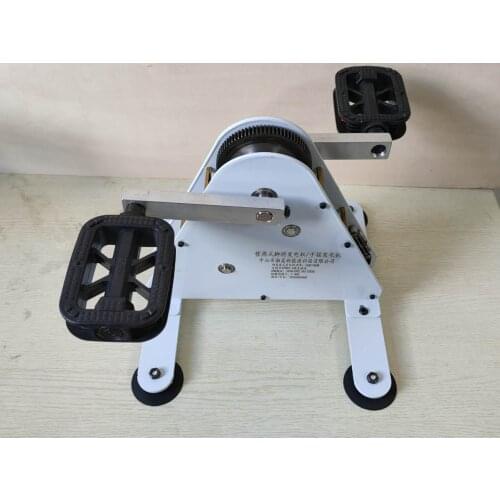 Foot pedal generator on power hand generator fitness power spinning rehabilitation training device