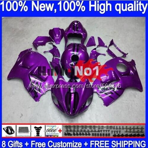 Hayabusa For SUZUKI GSXR 1300 2002 2003 2004 2005 2006 2007 28MC.125 New purple GSXR-1300 GSXR1300 96 02 03 04 05 06 07 Fairing