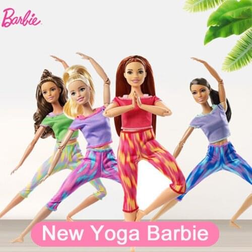 Yoga Barbie Doll Original Made To Move Doll Toys for Girls Jointed Dolls Sport Barbie Clothes for Dolls Girls Toys Gift