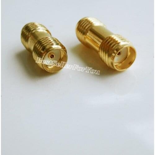 10Pcs Adapter SMA Female To SMA Female Jack RF Connector Straight F/F