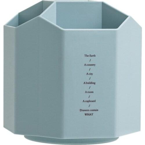 Personalized Pen Holder Desktop Organizer Pencil Makeup Storage Box Multifunction High Capacity 1PCS Brush Pot
