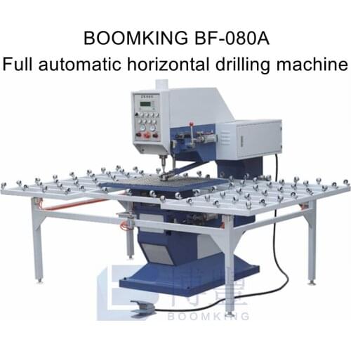 Full automatic horizontal drilling machine Glass,Marble,Stone drilling machine For thickness 3-30mm.Power 2.85/3.85KW