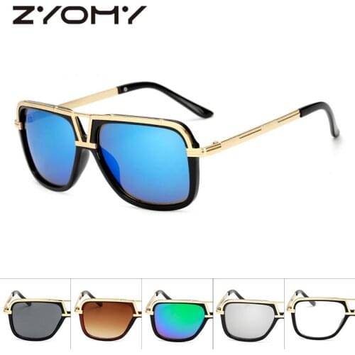 Q 2020 Fashion Retro Brand Designer Mirror Sunglasses Women Vintage Unisex Men Goggles Driving Glasses Oculos De Sol UV400