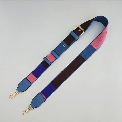 Luxury Quality Leather Shoulder Bag Strap Fashion Accessories Hit The Color Adjustable Belt Bag New Solid Bag Strap Replacement