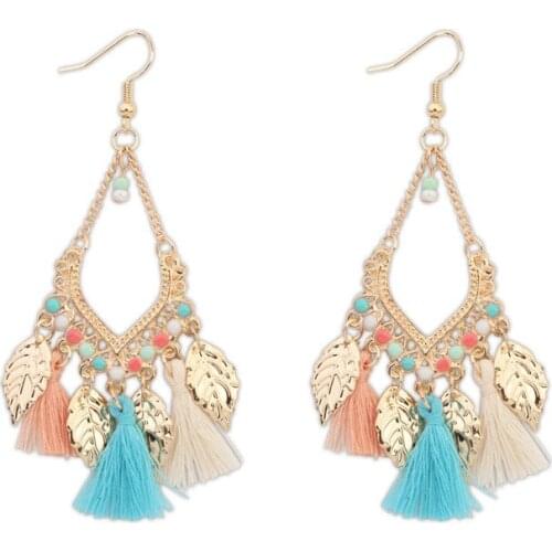 Bohemian tassel earrings, vintage folk cyclone earringsJewelry & Accessories, Fashion Jewelry Dangle Earrings