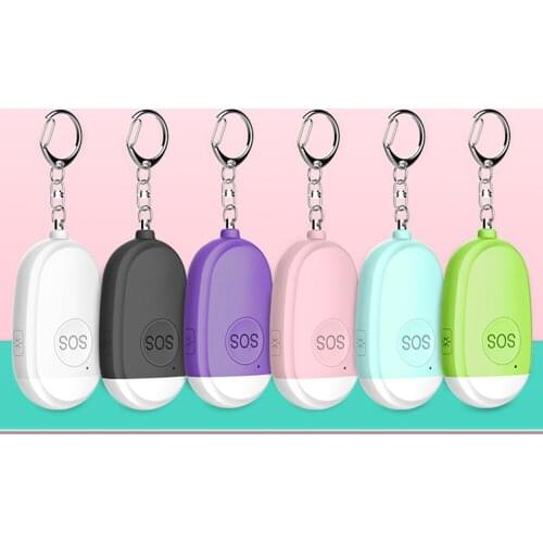 Elderly Blue Keychain Self-defense Alarm Whistle Kids Emergency.Kids Safety Anti-wolf LED Flashlight Women Security Alert