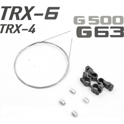 Steel Cable Front Crossing Cable Rainforest Line for 1/10 TRAXXAS TRX6 G63 TRX4 G500 RC Car Parts Accessories
