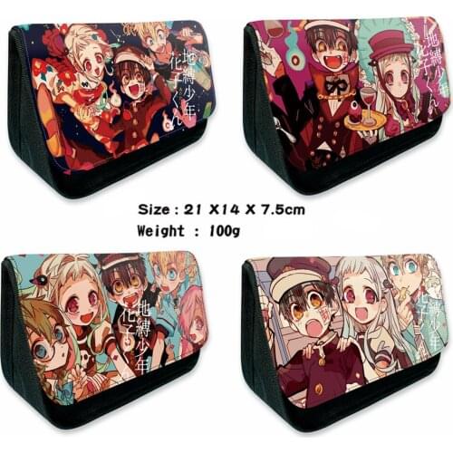 Anime Toilet Bound Hanako Kun Yugi Amane Pen Bag Nylon MakeUp Bag Pencil Bags Cosmetic Bags Student School Stationery Bag
